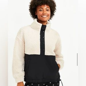 Cozy Cream and Black Women's Jacket